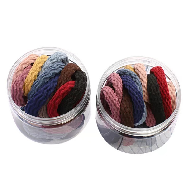Alta banda de goma elástica color jacquard toalla anillo adulto lazo de pelo sin costura cuerda de pelo Corea del Sur gruesa cuerda de pelo accesorios para el cabello