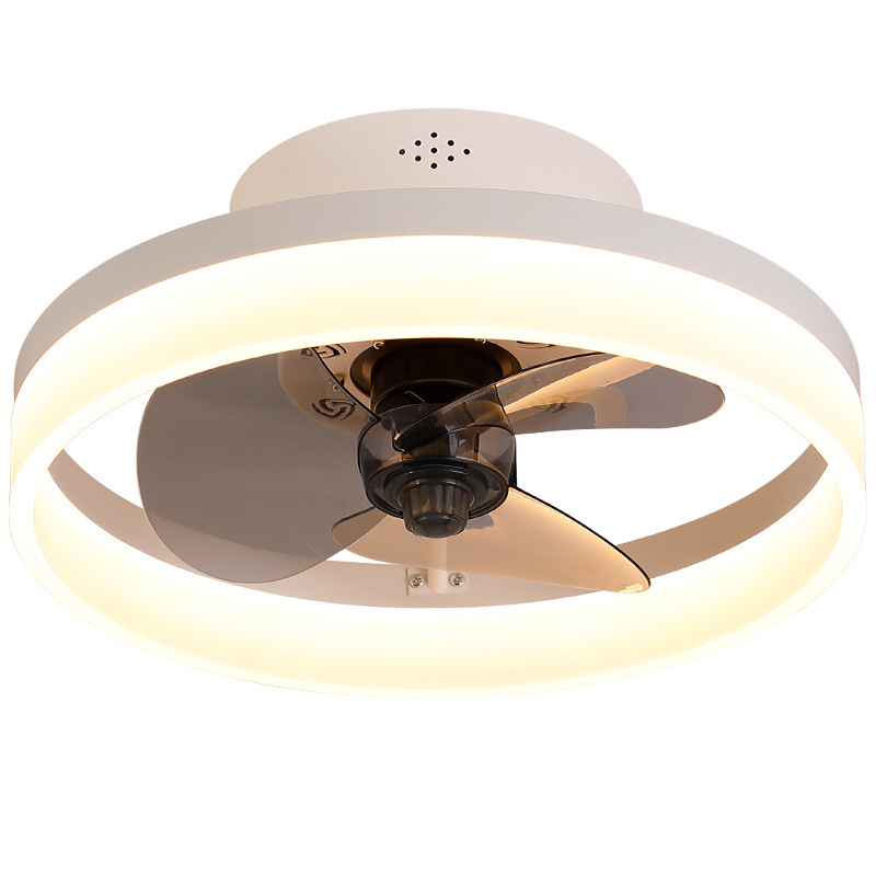 Lámpara Ventilador de Techo 110V de Hierro y ABS para Sala de Estar y Dormitorio