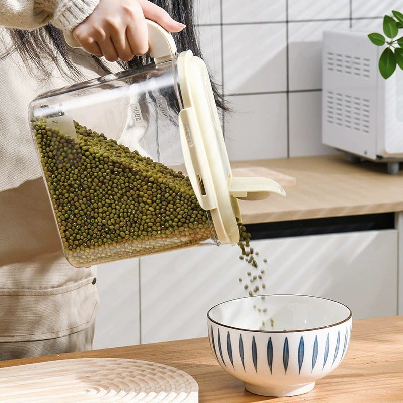 Хранение зерна в кухонной коробке, артефакт для бобовых, хранение лапши в герметичной жестяной банке, утолщенная банка для зерна, рисовый ведро