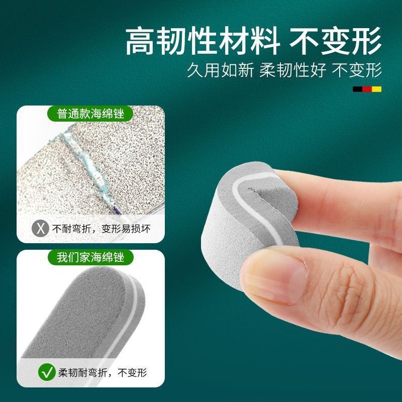 double-sided small sponge polishing cloth for manicure for nails