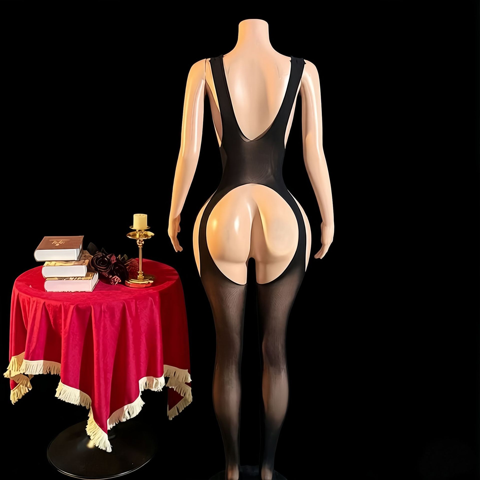 Yue mariposa europea y americana ropa interior de comercio exterior sexy uniforme de mujer transfronterizo ajustado camisole W43212