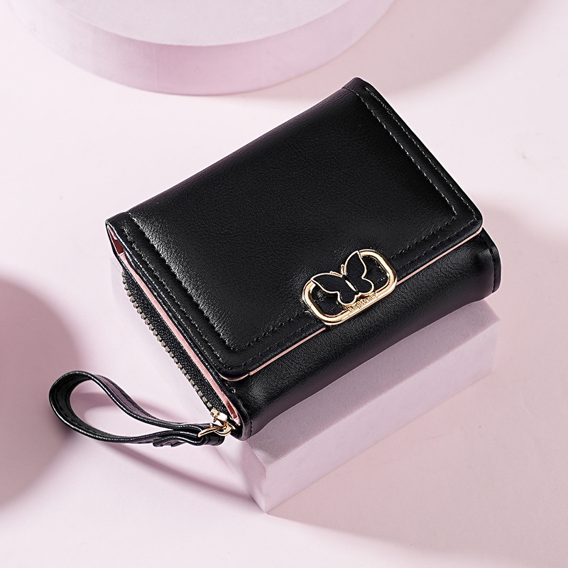 New Women's Short Wallet 2025 New Fresh Style Bow Korean Coin Purse Card Cute Wallet