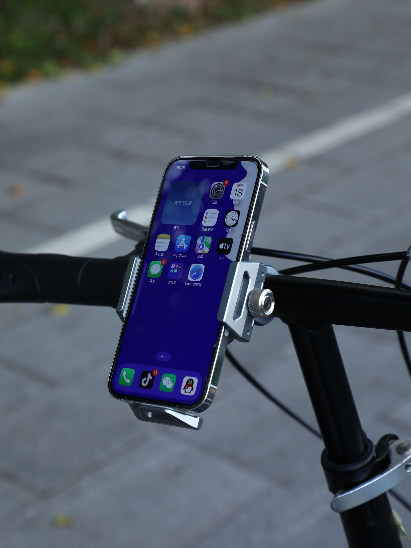 Bicycle Phone Holder Aluminum Alloy Electric Vehicle Motorcycle Holder Boneruy Delivery Navigation Phone Holder