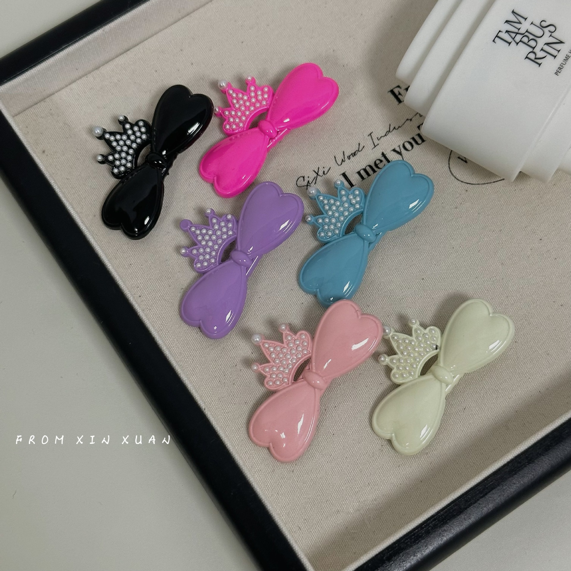 Sweet Cool Girl strik Kroon Parel haarspeld niche hoogwaardige metalen zijpony clip eendenbek clip_voghion.com