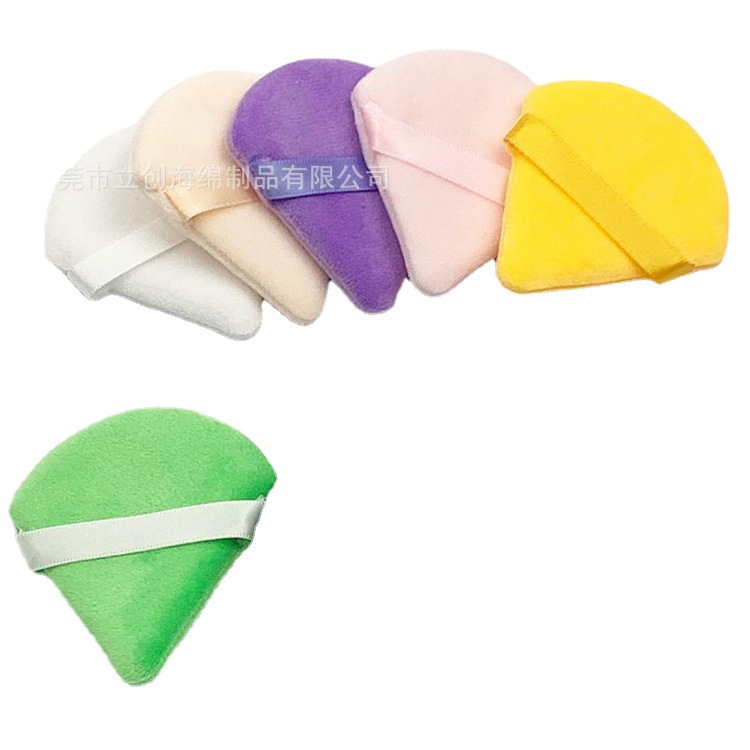 Puff de polvo triángulo super suave maquillaje soplo de polvo gran gancho de maquillaje polvo puff estudio Artista de maquillaje polvo seco puff