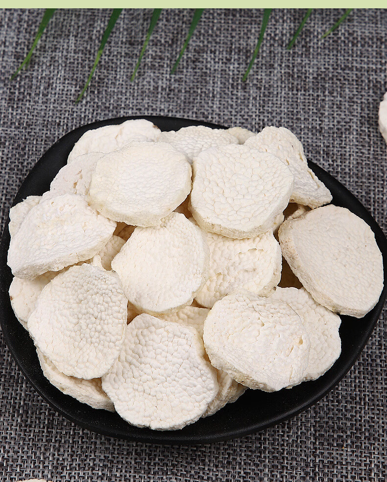 Chinese Yam Huai Shan 500g Dried Stir-Fried Slices for Soup Congee and Herbal Tea specifications