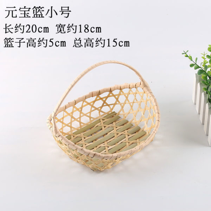 手作りの竹の編み製品の小さい竹のかごの丸い棚は箕のホテルのレストランの間食の果物のお菓子の皿のマントーのかごを振りかけます。|undefined