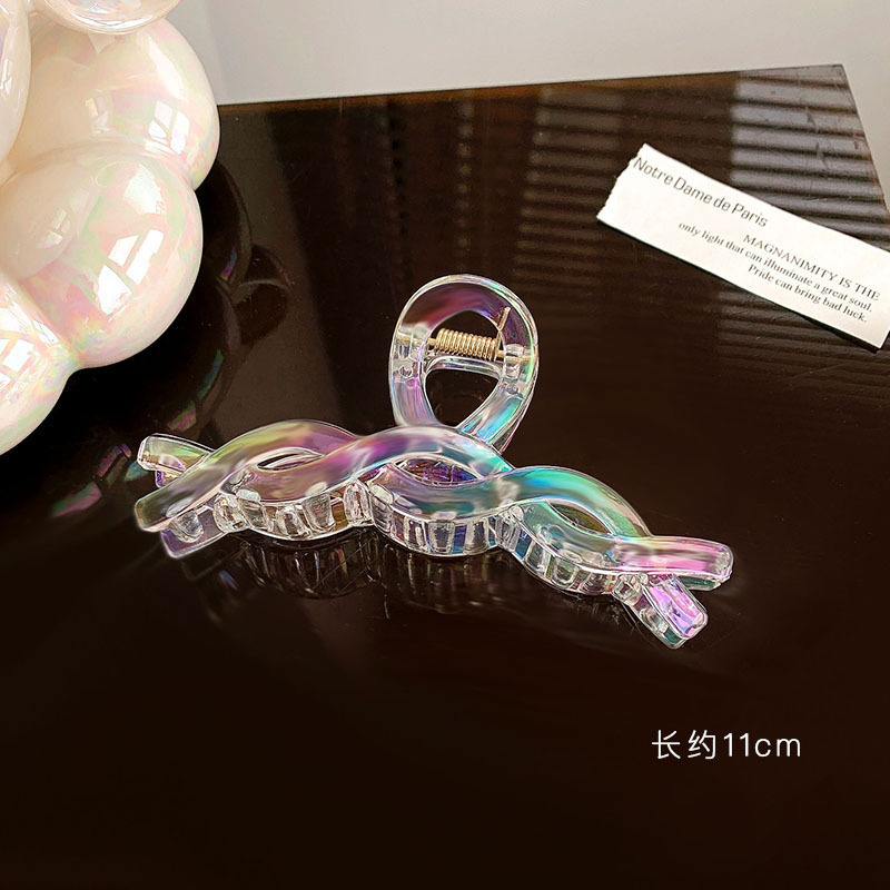 Colorido horquilla chica de espalda Cabeza updo antideslizante pinza de pelo no duele horquilla de pelo Corea del Sur Internet celebridad tiburón clip tocado