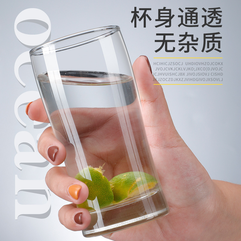 Taza de agua de una sola capa de vidrio resistente al calor del hogar del océano, necesidades diarias taza plegable creativa