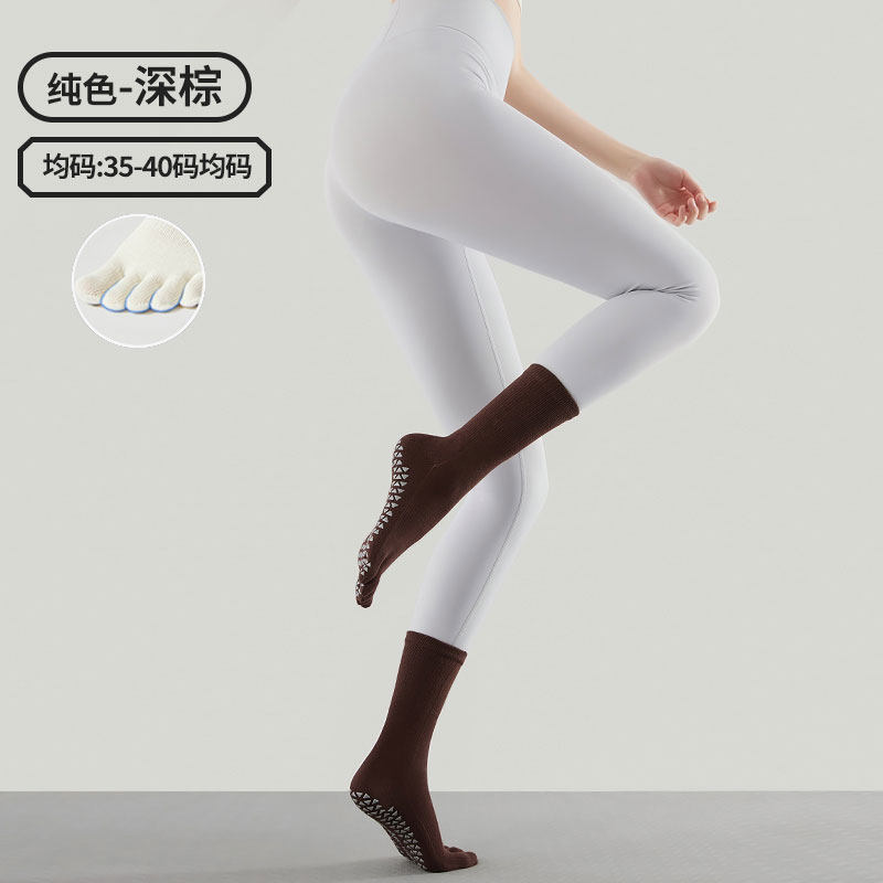 Calcetines finos de yoga para verano, calcetines largos de Pilates, calcetines deportivos de compresión antideslizantes de longitud media para mujer, venta al por mayor de artículos de fitness.