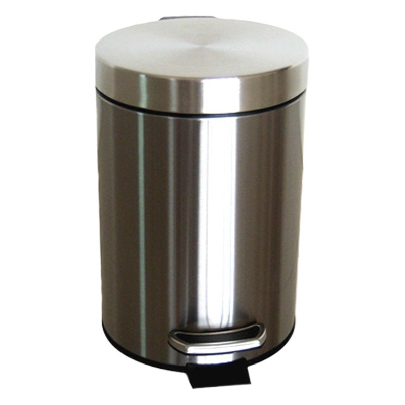 Cocina basura con tapa hogar pedal de acero inoxidable desodorante baño aseo sala de estar creativa pedal grande