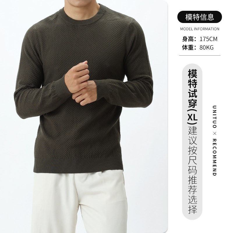 Hombres viejos estilo de piña estilo retro americano jersey de punto suéter hombre lujo ligero chaqueta de manga larga camiseta ropa hombre
