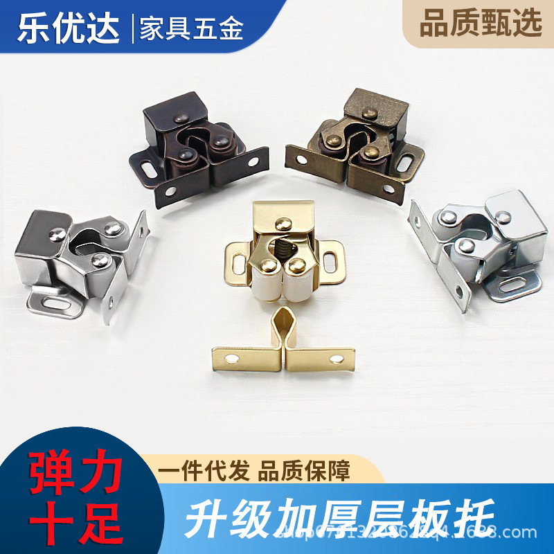 Powerful Old-Fashioned Snap-On Ball Catches for Wardrobe Doors, Double-Wheel Cabinet Door Catches, Stainless Steel Spring Ball Catches for Cabinet Doors Powerful Old-Fashioned Snap-On Ball Catches for Wardrobe Doors, Double-Wheel Cabinet Door Catches, Stainless Steel Spring Ball Catches for Cabinet Doors