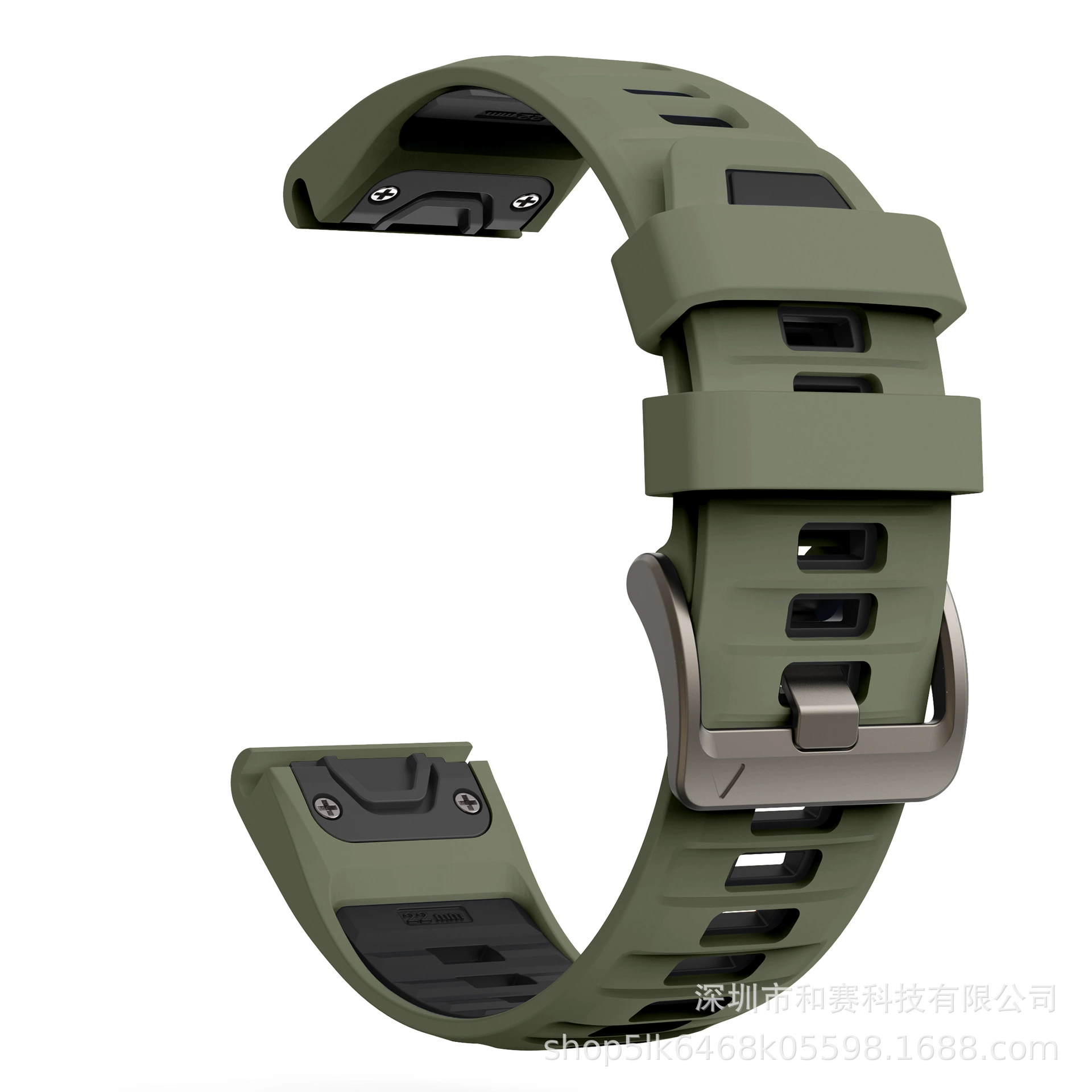 Подходит для Garmin Epix Pro, двухцветный ремешок со стальной пряжкой