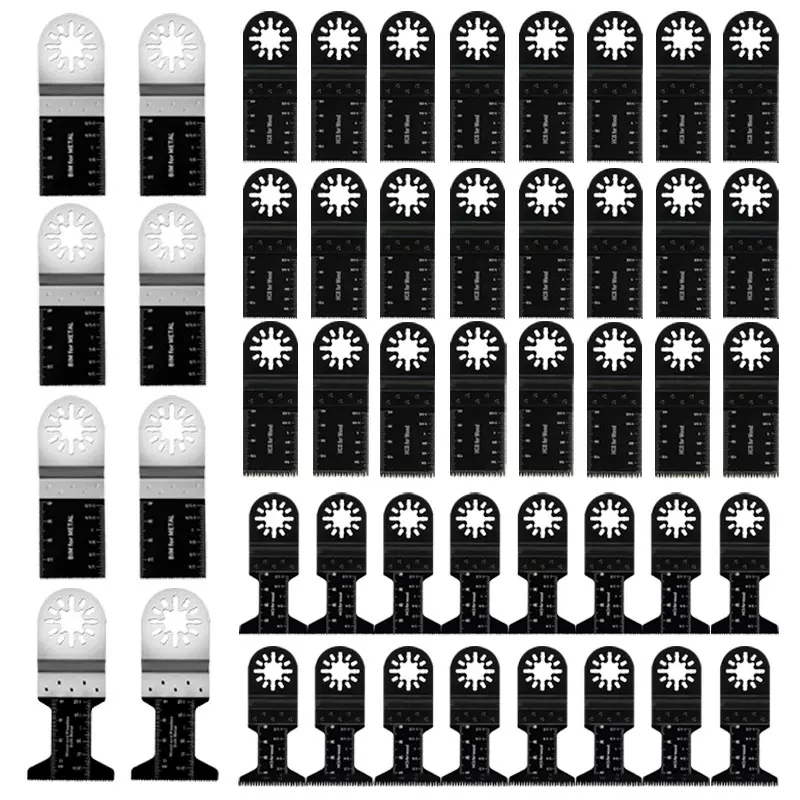 48件套万用宝锯片套装封口慢装通用接口木工电动工具配件亚马逊
