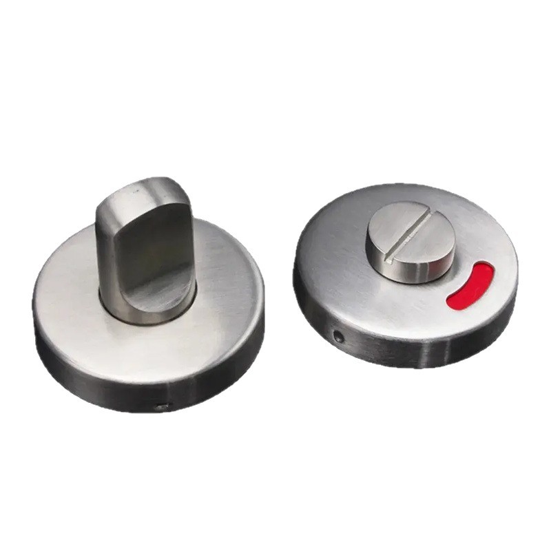 Directo de fábrica de baño rojo y verde indicador de bloqueo de partición baño cerradura de la puerta de acero inoxidable 304BK cerradura de la puerta