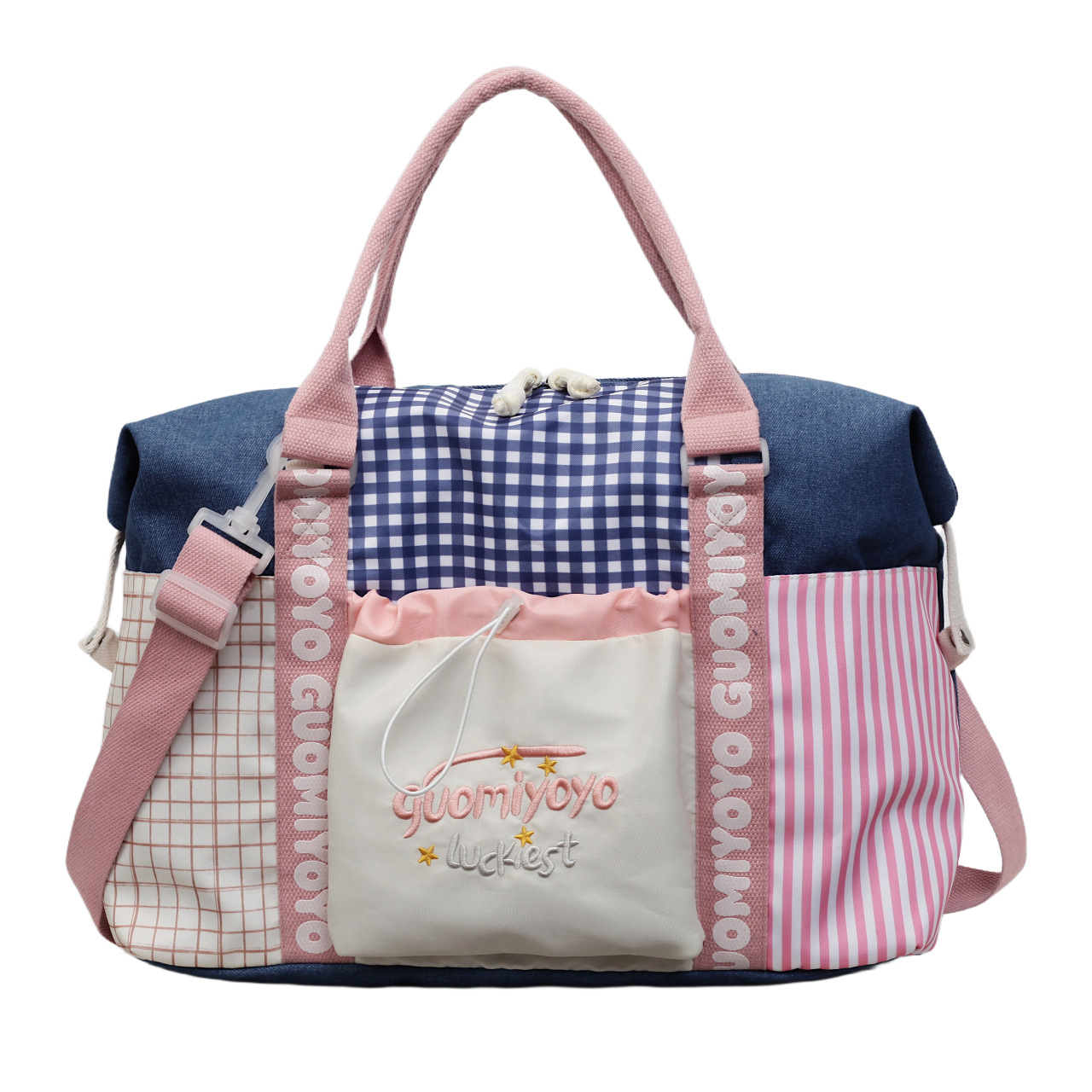 Bolso de Viaje Portátil para Mujer de Nylon Ultraligero para Gimnasio