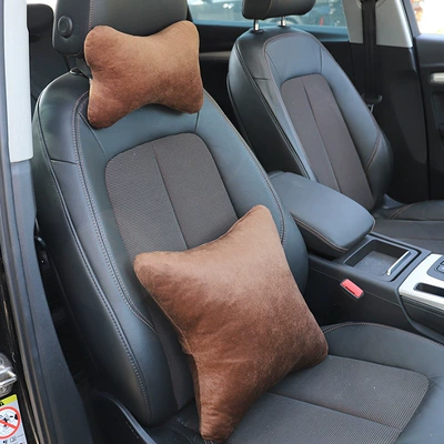 Pillow, Lumbar Support, Car Cushion, Headrest - brown-headrest-lumbar