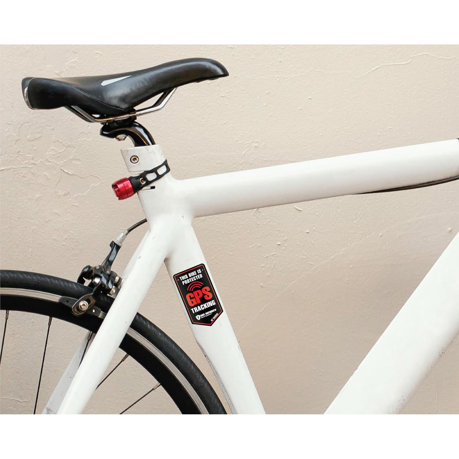 Advertencia GPS pegatinas de rastreo de bicicletas pegatinas de vinilo para automóviles, se puede personalizar