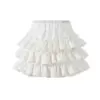 Skirt Lace skirt 3 are all lace [white color]