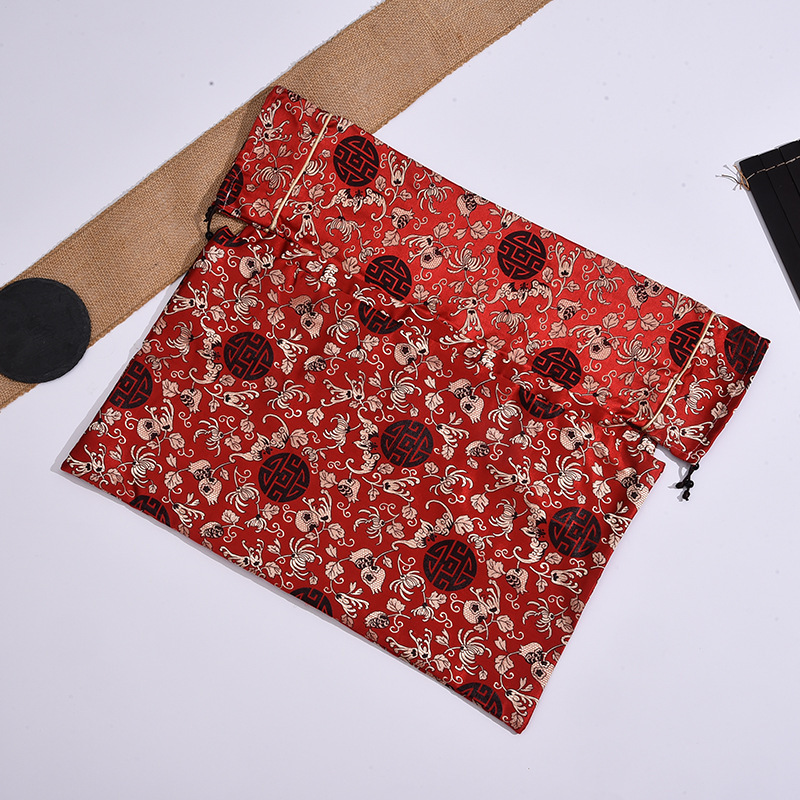 古典レトロ刺繍養生枕カバー頚椎枕家庭用コート錦織生地枕カバー白い内胆カバー|undefined