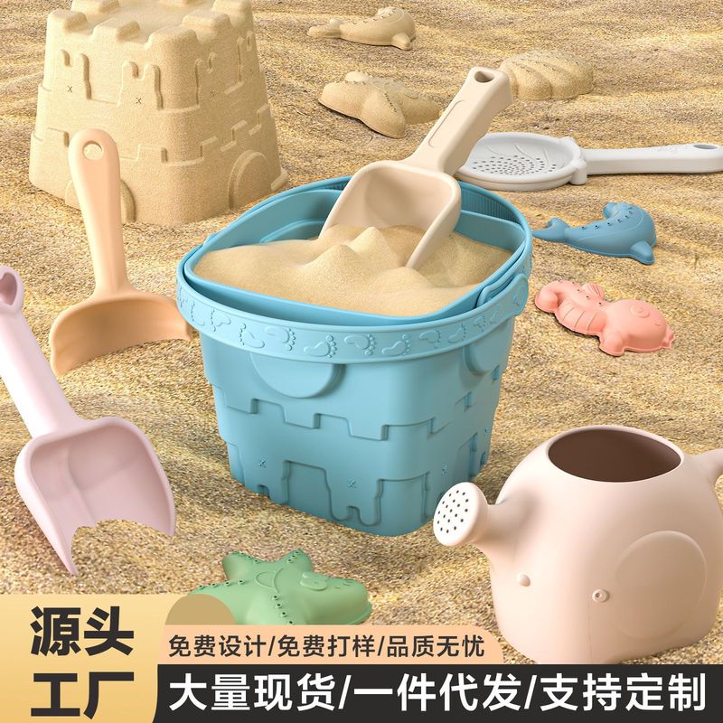 硅胶沙滩玩具儿童海边挖沙户外活动2025新款夏天玩沙铲子水桶套装|undefined