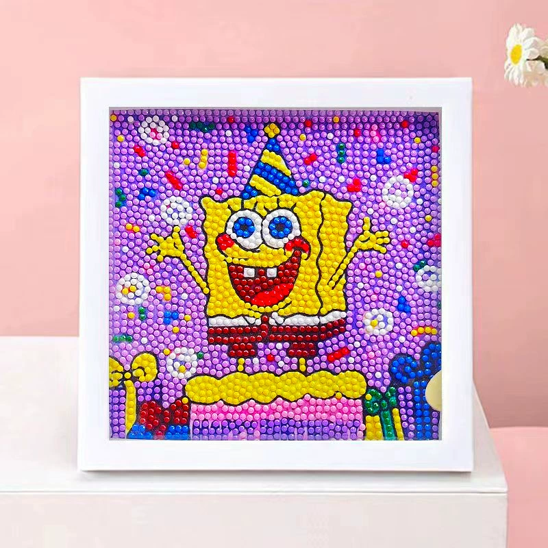 DIY-набор для алмазной мозаики 17×17 см, пластиковая рама, дизайн щенок, полный набор инструментов для кладки