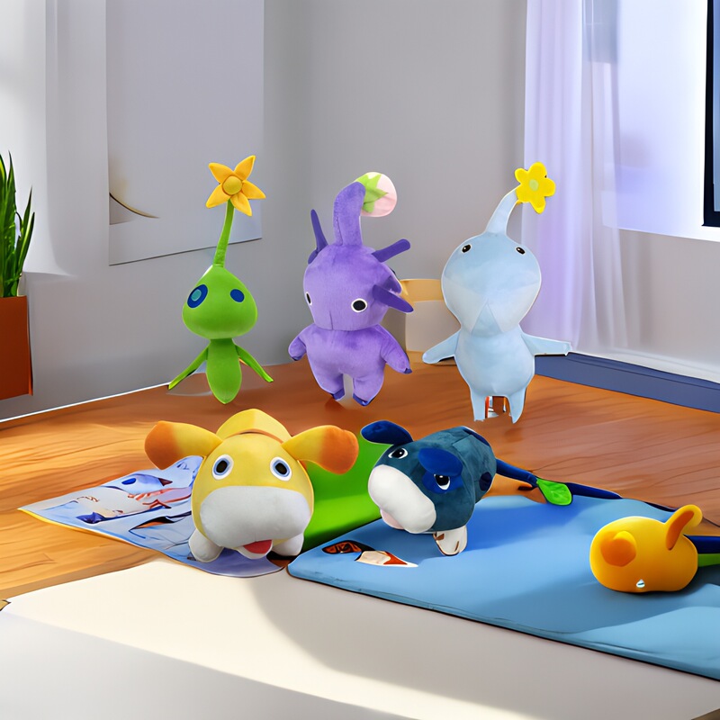 Cross-Border Pikmin 4 Toy Merchandise Purple Pikmin Plush Stuffed Animal Plant In-Stock Doll Purple Cross-Border Pikmin 4 Toy Merchandise Purple Pikmin Plush Stuffed Animal Plant In-Stock Doll Purple