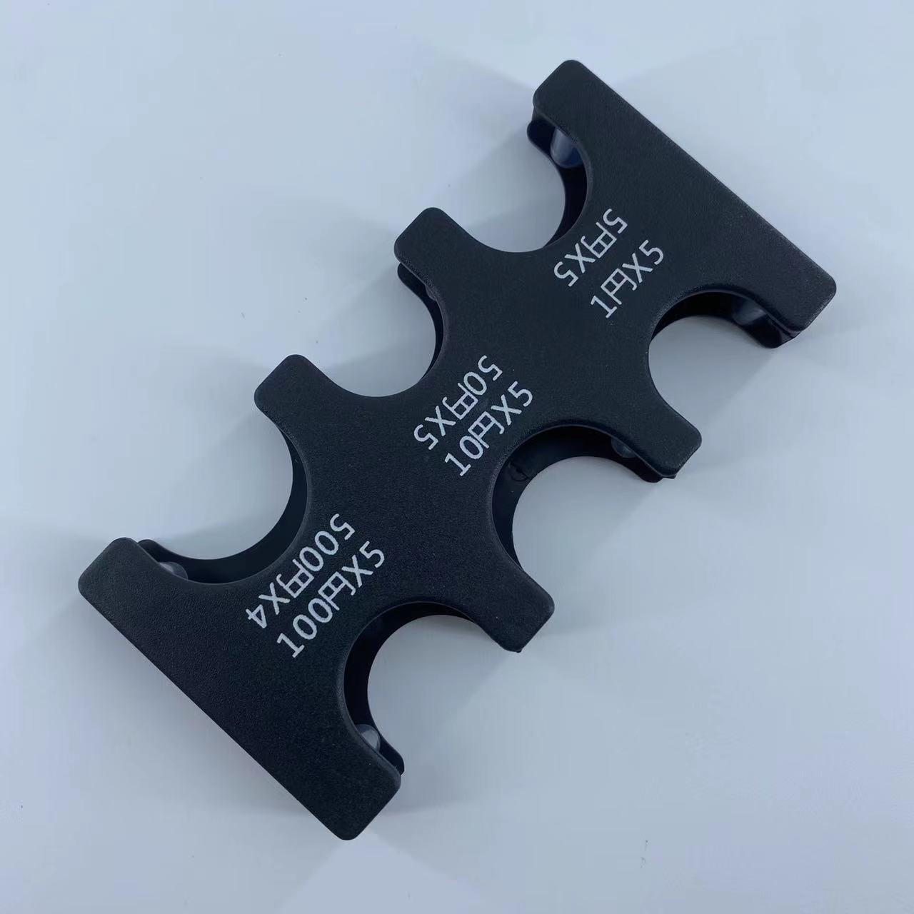 Cartera pequeña para hombre, clip de moneda de plástico, billetera de almacenamiento de clasificación de monedas para automóvil, monedero portátil para mujer de gran capacidad para hombre