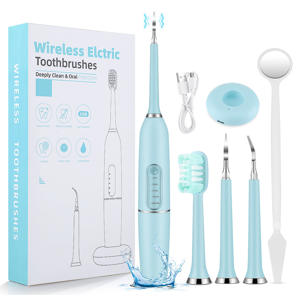 Cross-border 5th grade dental calculus removal device, home electric tooth cleaner, tooth cleaning rinse toothbrush, teeth whitening device