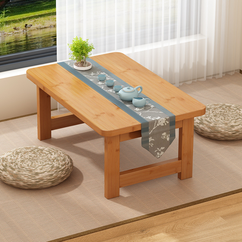 Estilo japonés tatami pequeña mesa de café casa ventana de la Bahía mesa rectangular balcón plegable mesa de té mesa de escritura
