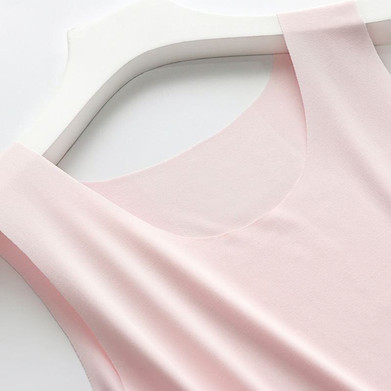 Amazon wish shrimp skin hot sale women's seamless ice silk vest women's summer southeast Asia cross-border Tiktok explosives