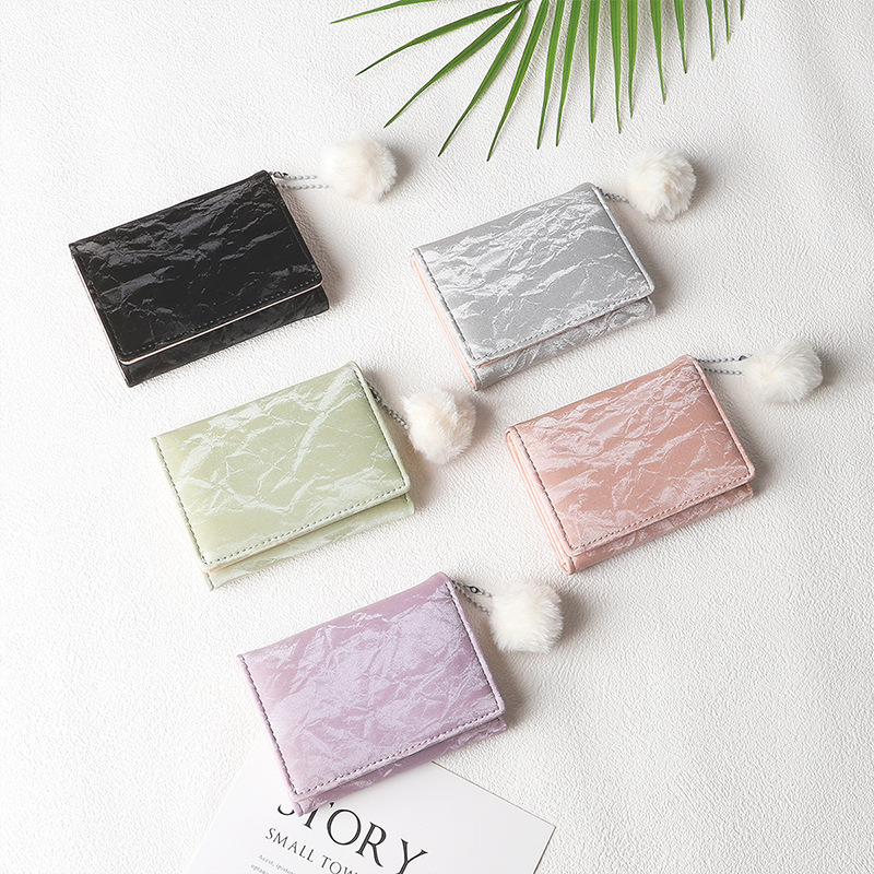Nueva cartera linda de las mujeres nicho ins cartera estudiante fresco titular de la tarjeta de alto sentido cartera fábrica al por mayor