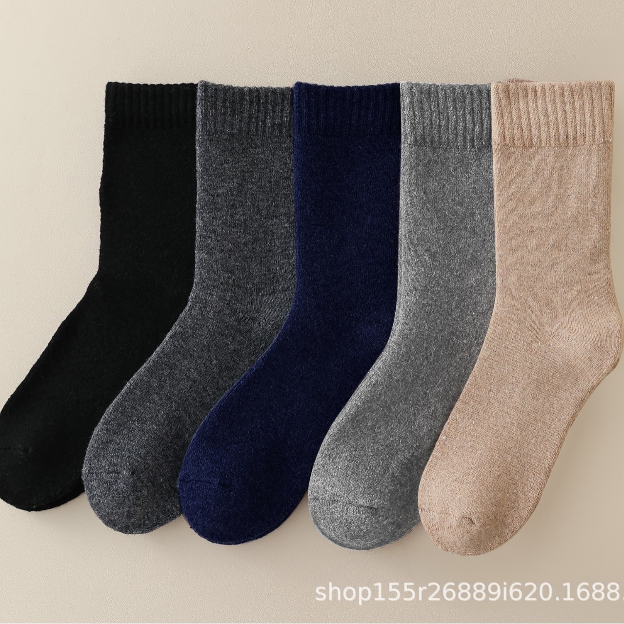 Autumn and Winter Wool Socks, Outdoor Professional Sports Socks for Men and Women, Thickeneded Cold-Resistant Stockings, Antibacterial and Deodorant Socks