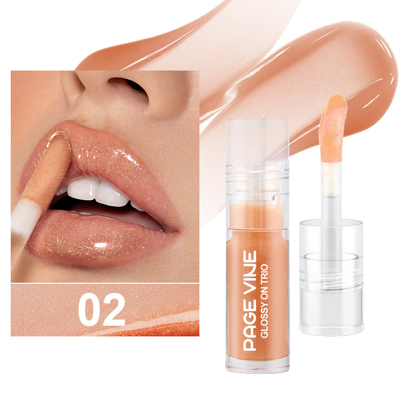 Transbordable PAGE VINE Lip Oil Nueva serie de esmalte de labios con luz de agua y brillo de labios transparente