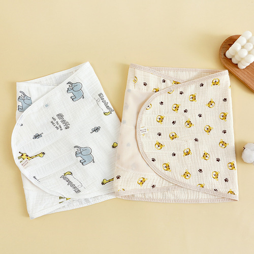 婴儿包巾 厂家批发四层纱布裹巾儿童包单宝宝棉卡通襁褓裹巾包巾