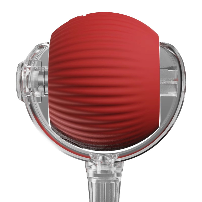 Juguetes de pelota para gatos auriculares rojos modelado saltar juguetes de pelota para gatos interactivo consumo físico recarga mascotas juguetes para gatos image 5