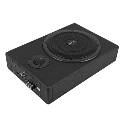 Car speaker/subwoofer: Wooden Box with Active Bass