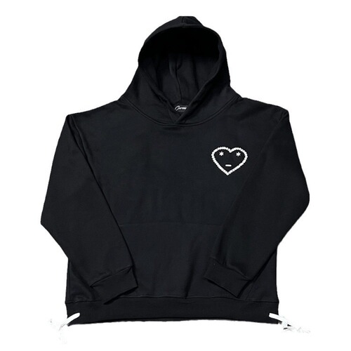 Carsicko Loving-Heart Sports Set: Fleece-Fabric Hoodie + Sweatpants—Winter European & American Hip-Hop Trendy Style