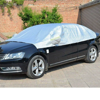 Single-layer Oxford cloth car cover, black, designed for sun protection and heat insulation