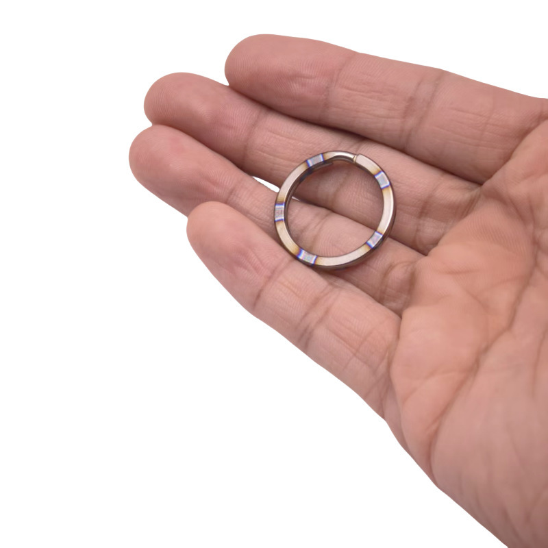 チタン合金キーホルダーキーリング純チタンキーホルダーメーカー卸売り10-35mm多目的錆びないリング|undefined