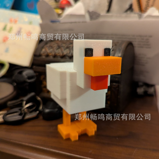 3D打印跨境Minecraft我的世界鸡模型手办摆件玩具鸡骑士骑乘玩具-阿里巴巴
