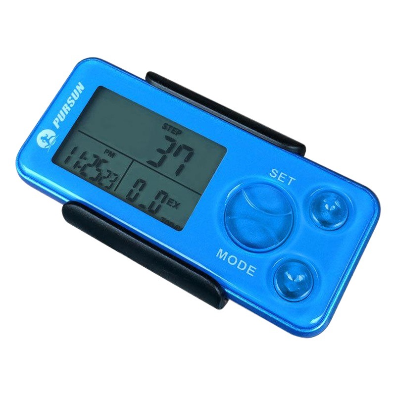 High definition acceleration intelligent 3D sensor pedometer hand bag type 15 days memory pedometer with backlight back clip