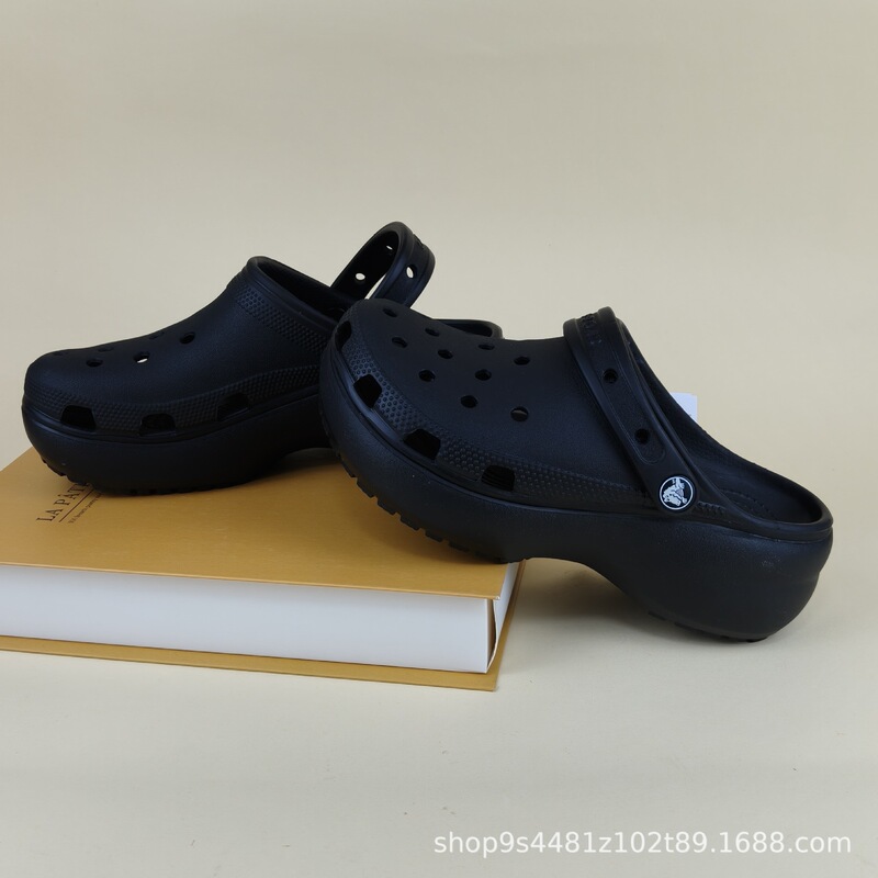 Croos Cloud Hole Shoes European Style Women's Sandals Height Increasing 4.2cm Non-Slip Eva Slippers Waterproof