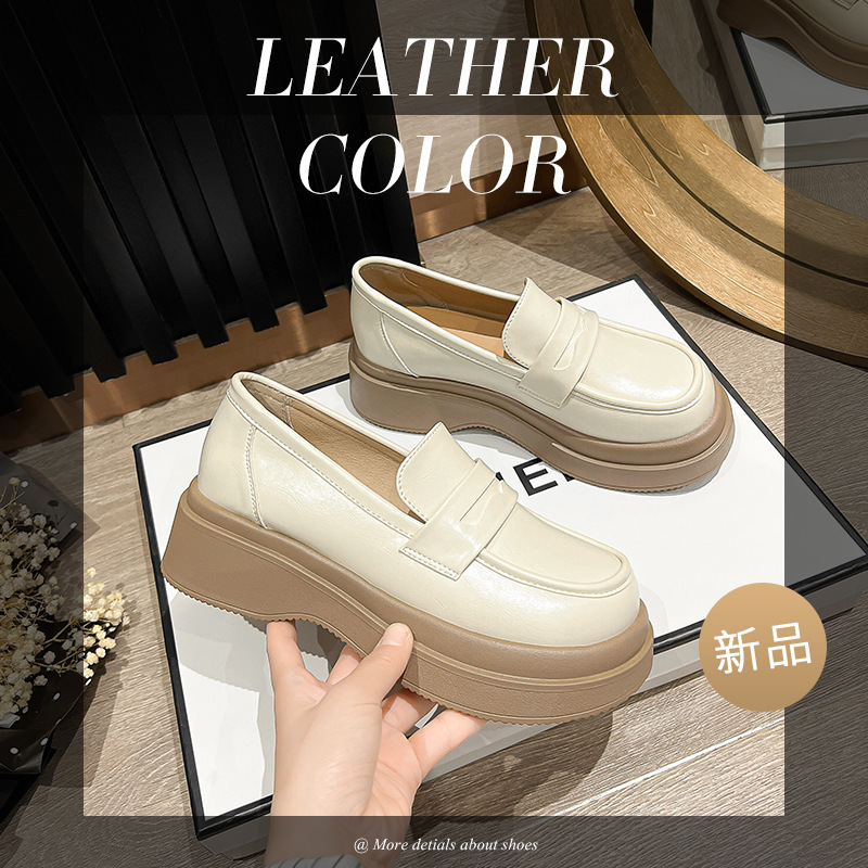 Mocasines Augusden para Mujer, Primavera 2026, Nuevos Zapatos Mary Jane JK de Moda, Estilo Retro, Zapatos de Cuero Británicos