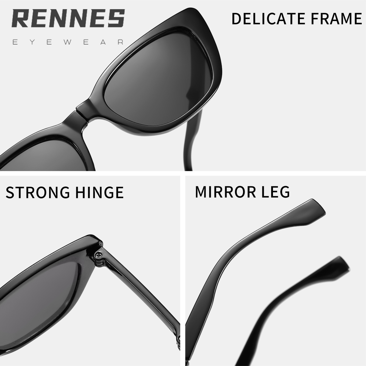 Nuevas gafas de sol plegables de alta calidad para niños transfronterizas, marco pequeño, ojo de gato, lindo bebé, sombrilla al aire libre, gafas de sol de moda