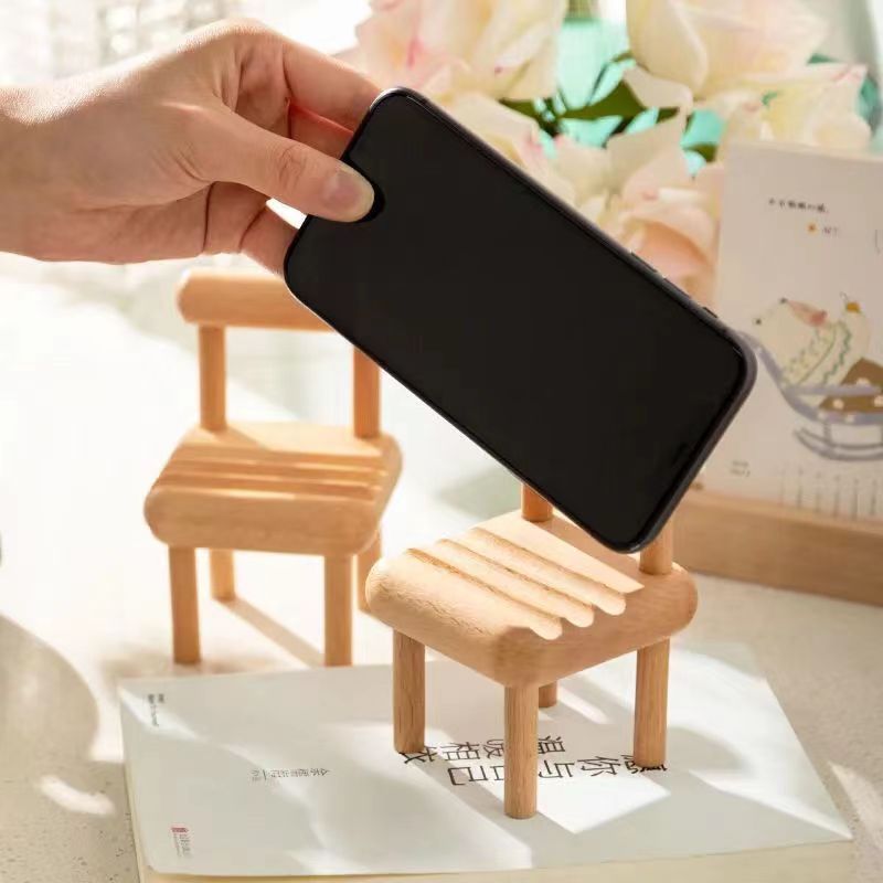 Neutral Small Stool Mobile Phone Holder Desktop Lazy New Mobile Phone Holder Student Dormitory Cute Multi-Functional Home