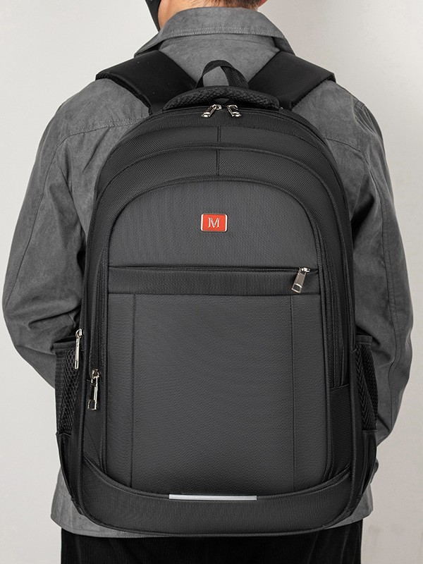 Mochila Mochila de viaje de negocios de ocio de alta gama para hombres, bolsa de viaje de gran capacidad, mochila escolar para estudiantes de secundaria, bolsa para computadora