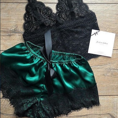European and American Style Faux Silk Camisole Princess Nightgown, Extremely Seductive Two-Piece Lingerie Set, Sleepwear, Home Wear for Women, Sexy European and American Style Faux Silk Camisole Princess Nightgown, Extremely Seductive Two-Piece Lingerie Set, Sleepwear, Home Wear for Women, Sexy