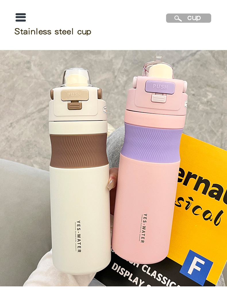 Wholesale of original and personalized fitness sports water cups, double-drinking cups, student portable travel cups and insulated cups in Yongkang pic 37